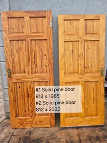 Selection of solid pine doors