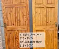 Selection of solid pine doors