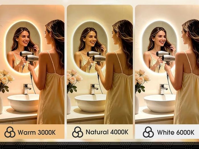 bathroom led mirror