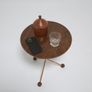 Vintage Tripod Side Teak and Copper Table by Albert Larsson for Alberts Tibro, 1950s Image 8