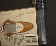 sharp minidisc portable recorder