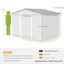 Garden Shed 8 x 6ft Grey Image 4