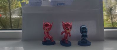 Pj mask owlette and ninja small figures 10 e each