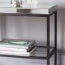 Mirror Console Table with Black Metal Frame Image 3