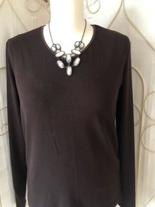 M&S brown top
