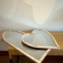Heart-Shaped Wooden Mirror 65cm Image 6