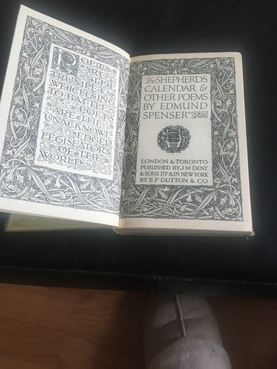 The Shepherd's calendar and other Poems by Edmund Spenser.  Edited with an introduction by Philip Henderson