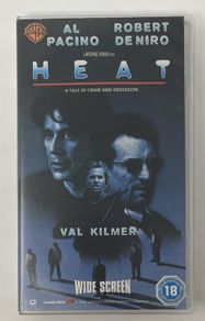 Heat. VHS Movie Staring Al Pacino, Robert De Niro, & Val Kilmer