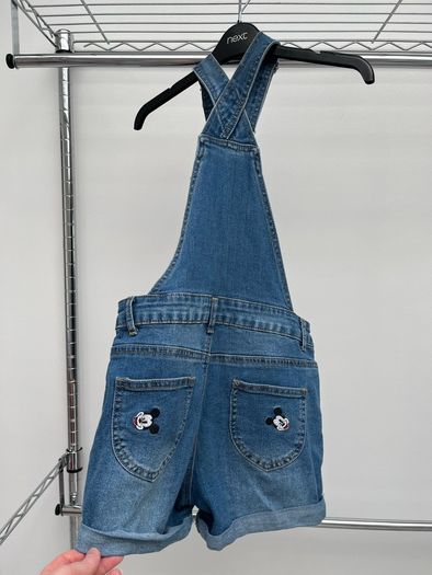 Disney, Mickey Mouse dungaree shorts, Age 9-10 (Free girls clothes/items for first buyer to offer asking price on this)