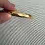 Stunning Vintage Mid-Century 9ct Gold "B.Core" Geometric Faceted Hinged Bangle Image 2
