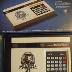 1978 Epoch Casino 21 BlackJack and Calculator Electronic Computer Blackjack Game