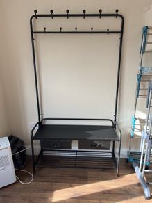 Coat and shoe bench