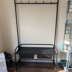 Coat and shoe bench