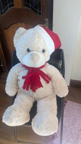 Large Teddy Bear-Santa