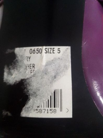 Purple high heels