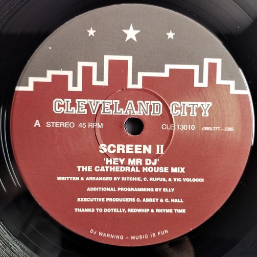 Screen II - Hey Mr DJ - Cleveland City Records - STAB Mix! Early 90s ORGAN House BEAST! MINT Condition!!