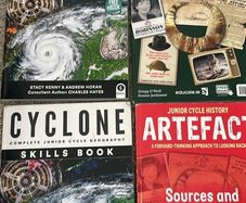 Cyclone Geography textbook and workbook, Artefact History textbook and workbook