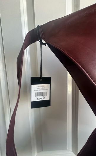 Burgundy leather bag from Muubaa