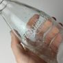 361 - Strand Dairy Vintage Collectible Decorative Clear Glass Embossed Letters Milk Bottle Image 3