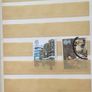 Small brown stamp stock book. 13cm x 18.5cm. 24 page / 12 leaf. Album contains used England Stamps with values over 29p Image 9