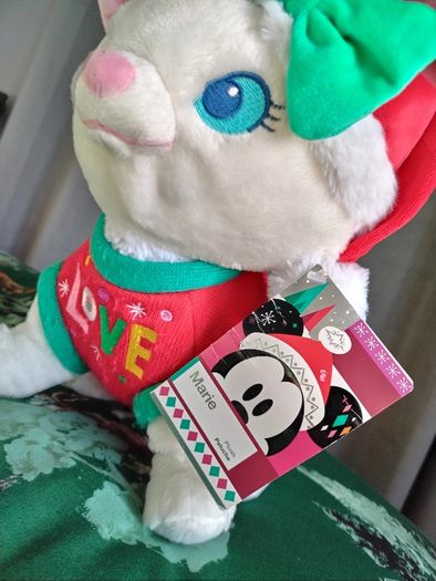 Shop Disney Marie Aristocats Christmas Festive Holiday Soft Toy Plush