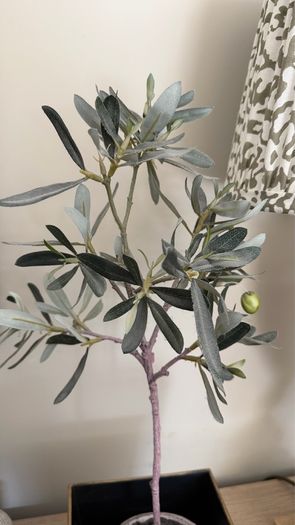 Faux Olive tree in pot