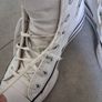white leather converse Image 5