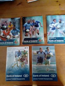 GAA various Leinster SFC official match programmes