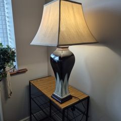 Gorgeous Large Tara Works ceramic lamp Black