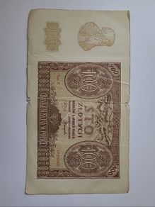Poland 100 zlotych banknotes 1940
