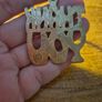 Vintage Stamped Thank You Keyring Image 4