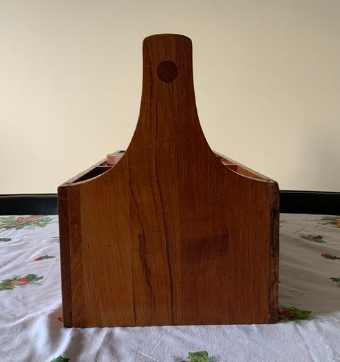 Vintage Jens Quistgaard Picnic Box with Ice Bucket Teak Mid Century