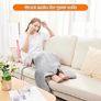 Electric Heating Pad for Back Neck Shoulders Pain Relief, XL 60x100cm Soft Flannel Wrap, Waist Strap, Fast Heat Hot Therapy 6 Heat Settings, Auto-Off Timer, Machine Washable, UK Plug, Grey Image 7