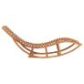 Rocking Sunlounger Solid Teak Wood Image 3