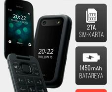 Nokia 2660 (2022) TA-1469 4G Dual Screen Unlocked Dual Sim Flip Phone MP3 Player & Wireless FM/ Used