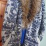Knitted Coat with Fur  Size 10 Image 3