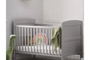 Grey cot bed