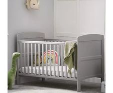 Grey cot bed