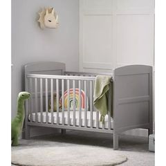 Grey cot bed