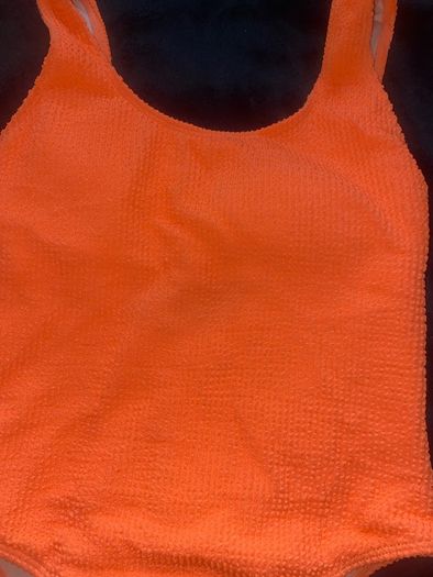 Neon orange one piece swimsuit swimsuit