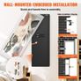 109 cm Tall Wall Gun Safe 4-Tier Hidden Gun Safe with Keypad & Fingerprint Image 4