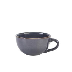 Genware rustic blue cappuccino mug x 5