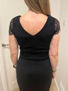 Black top with lace