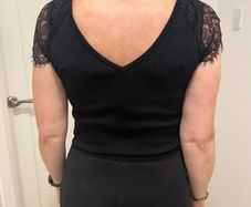 Black top with lace