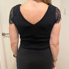 Black top with lace