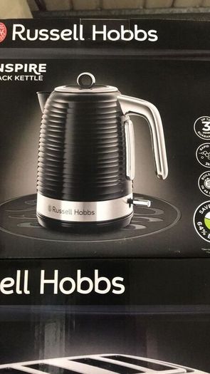 Black  Kettle and Toaster and Microwave Set
