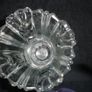 Elena Borgonovo Tall/Heavy Clear Glass Vase Italy 10 inches Image 2