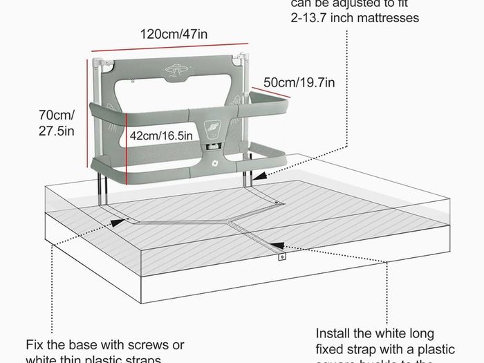 3-in-1 Baby Bassinet / Bedside Sleeper with Mattress & Bedding