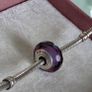 Pandora purple fascinating faceted murano glass charm perfect condition Image 5