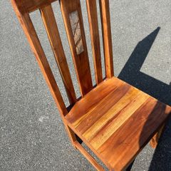 6 solid wood kitchen chairs